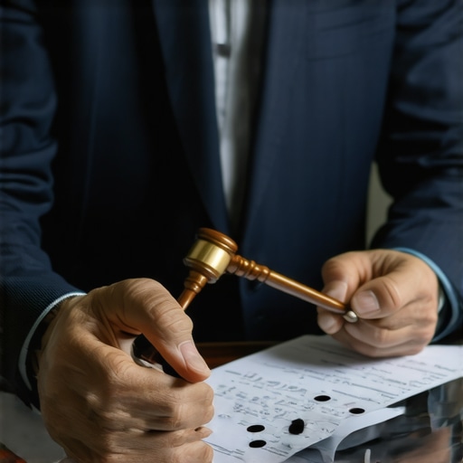 Advanced Evidence Analysis in Litigation Legal professional using AI technology for evidence review.