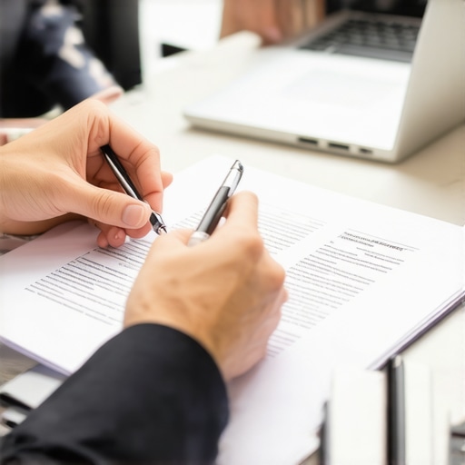 Legal Consultation on Family Law & Immigration Lawyer consulting with client about family law and immigration legal strategies.