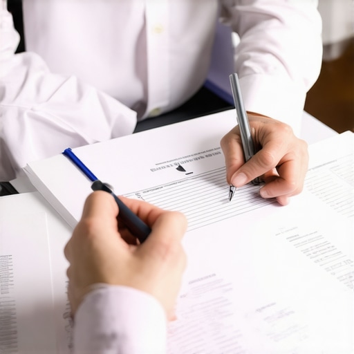 Attorney reviewing legal documents for family law and immigration case strategies.