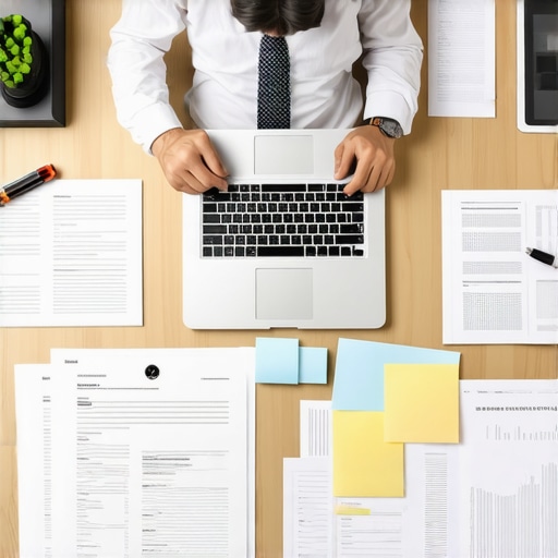 Legal professional maintaining tools and security Lawyer working with digital tools and secured data to maintain legal strategy