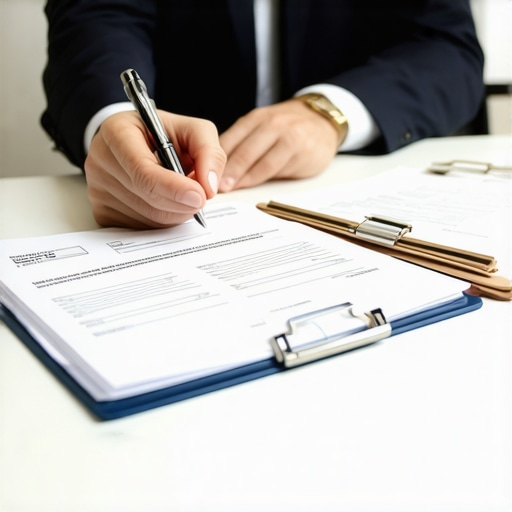 Person consulting with lawyer over legal documents related to family law and immigration.