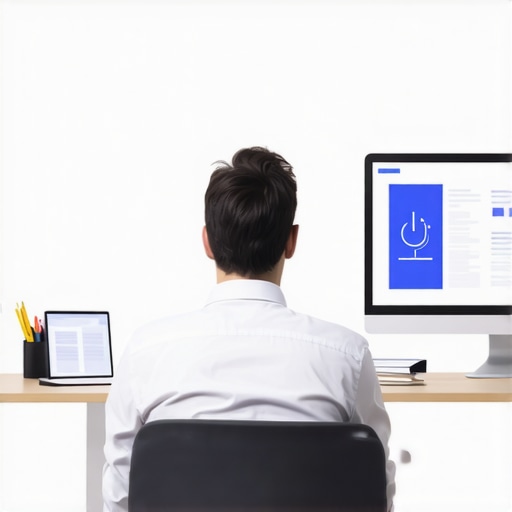 Lawyer examining audio forensic analysis to identify AI manipulation