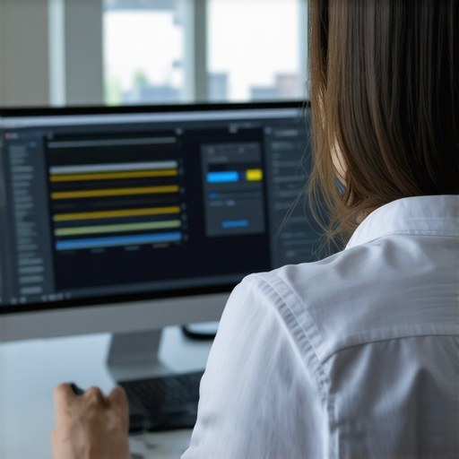 Lawyer analyzing digital evidence on a computer with forensic software