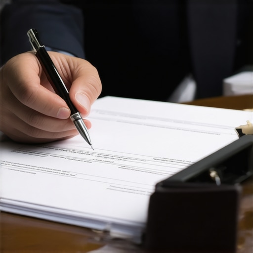 Person reviewing immigration correction documents